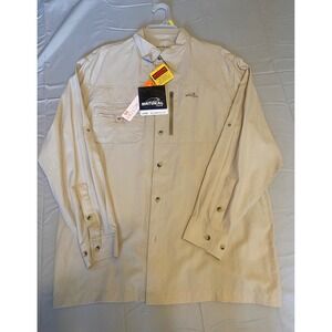 Natural Gear Dry Vent River Shirt Mens Large Tan NEW Fishing Hiking Utility